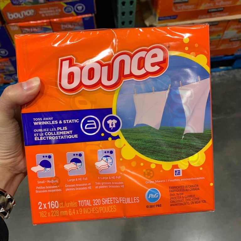 NGUYÊN PACK 2 HỘP Giấy Thơm Bounce 4in1 Mỹ - GIẤY THƠM QUẦN ÁO, TÚI XÁCH, TỦ, XE OTO