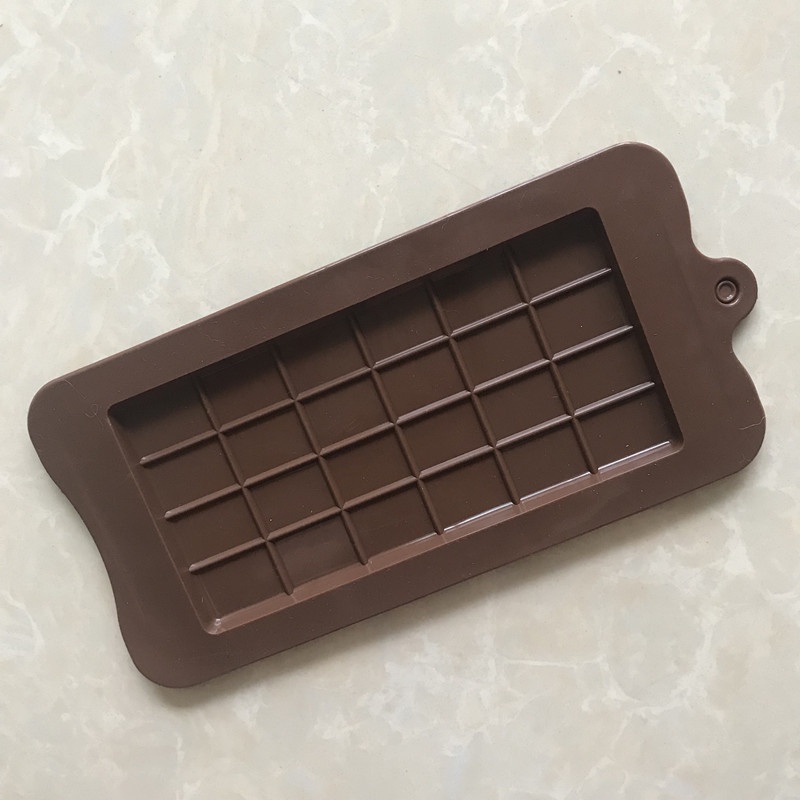 Khuôn Silicone 24 Ngăn Tạo Hình Thanh Chocolate Trang Trí Bánh