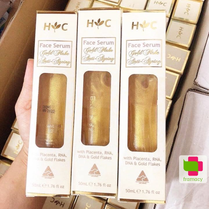 Serum Healthy Care Anti Ageing Gold Flake Face, Úc (50ml) dưỡng da chống lão hóa cho người từ 25 tuổi trở lên