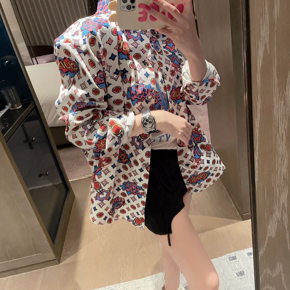 LV_Áo Thun Tay Ngắn In Chữ + Áo Thun Oversize Thời Trang Cho Cặp Đôi