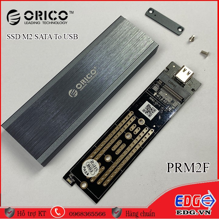 BOX chuyển SSD M2 SATA sang USB-C Orico mã hàng PRM2F-C3