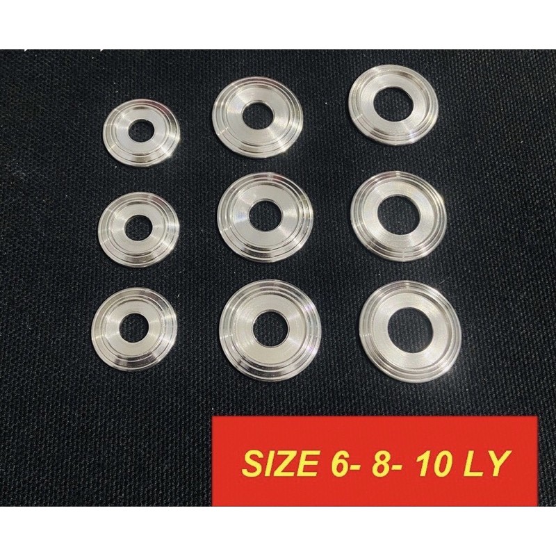 Lông đền inox 304 size 6-8-10