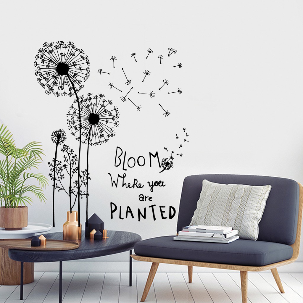 Decal dán tường - Giấy dán tường Bồ Công Anh trong gió JM8390 | BigBuy360 - bigbuy360.vn