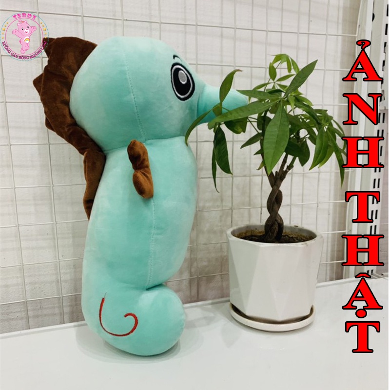 Gấu Bông Cá Ngựa Size 40Cm Ngộ Nghĩnh Được Làm Bằng Vải Và Bông Cao Cấp Hàng Xuất Siêu Thị