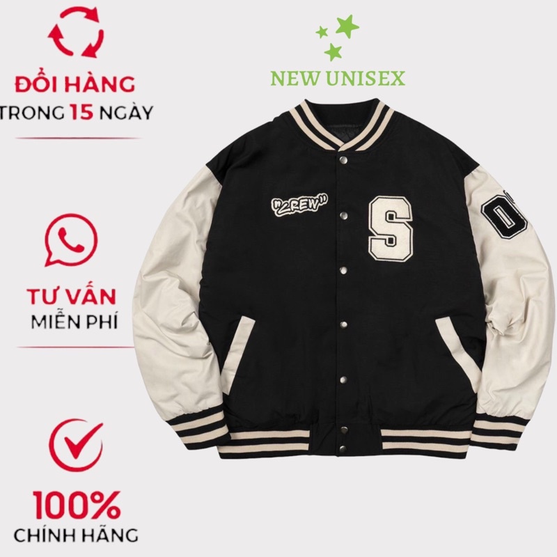 ÁO KHOÁC DÙ BOMBER NAM NÚT BẤM BÓNG CHÀY IN CHỮ S SIÊU ĐẸP HOT TREND - TP1089 [NewUnisex]