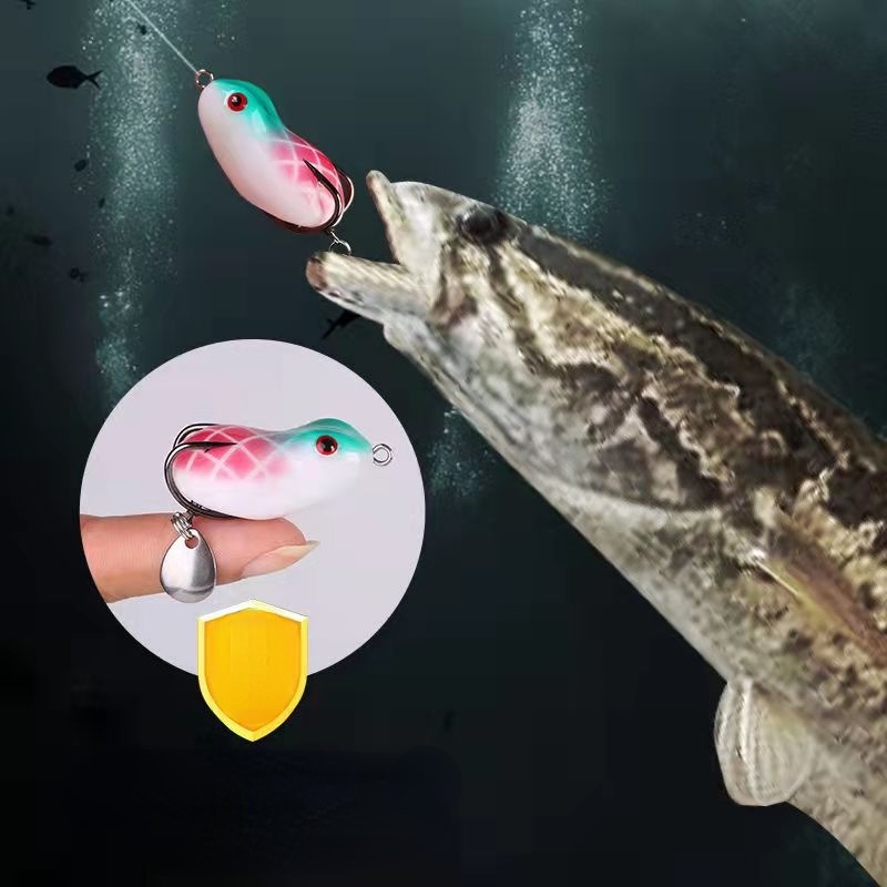 mồi giả Mồi Câu Cá Giả Hình Con Ếch 4cm 7g/5cm 12g Super Frog Lure Mồi giả câu cá lóc FATRENDCB