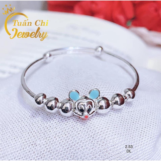 Lắc Tay Trẻ Em- Vòng Bạc Cho Bé Trai Và Bé Gái, Kết Hợp Phụ Kiện Siêu Dễ Thương
