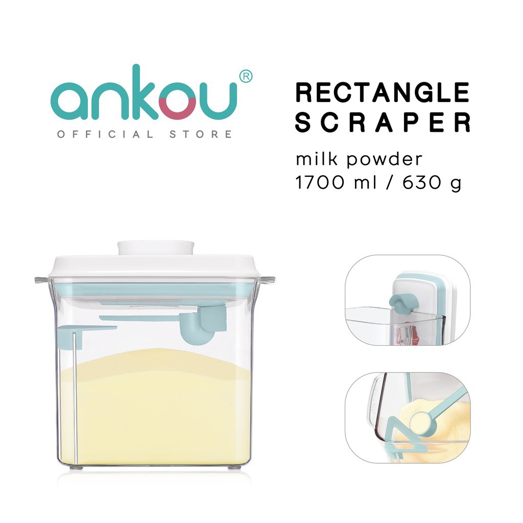 ANKOU Bình Đựng Sữa Bột Hình Chữ Nhật 1700ml | BigBuy360 - bigbuy360.vn