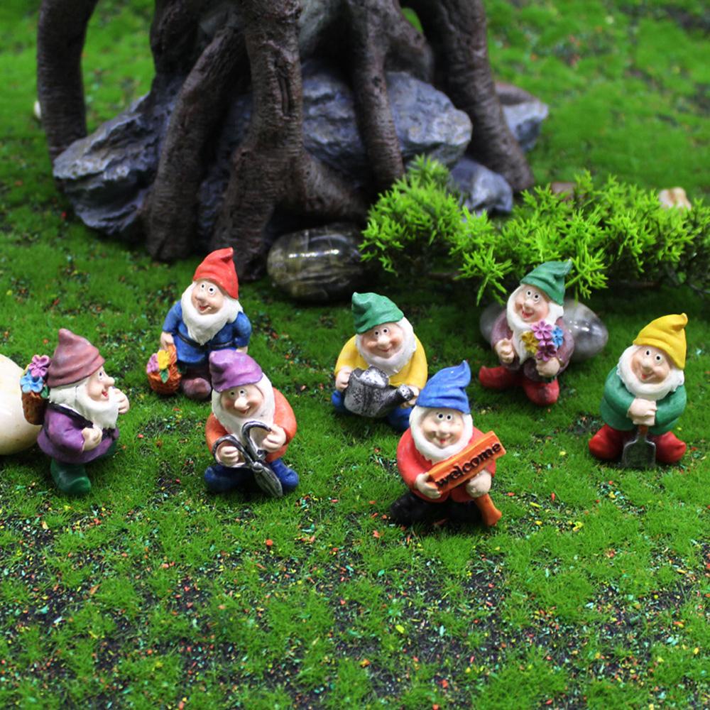 Đồ trang trí Gnomes Pixie Bằng Nhựa Resin Trang Trí Tiểu Cảnh