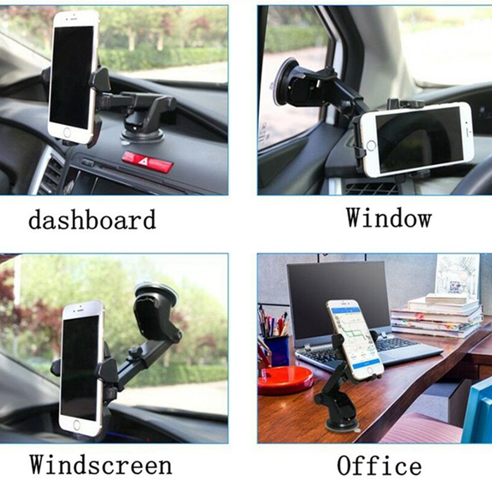 MYRON Hot Selling Car Phone Holder Suction Mount 360° Rotate Mobile Phone Stand Window GPS Stand Dashboard Windscreen Universal