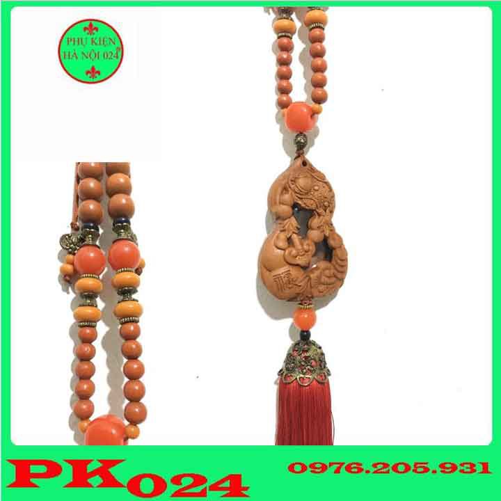 Dây Treo Trang Trí Cho Ô Tô Phong Thủy-May Mắn-Tài Lộc - Hồ Lô Gỗ