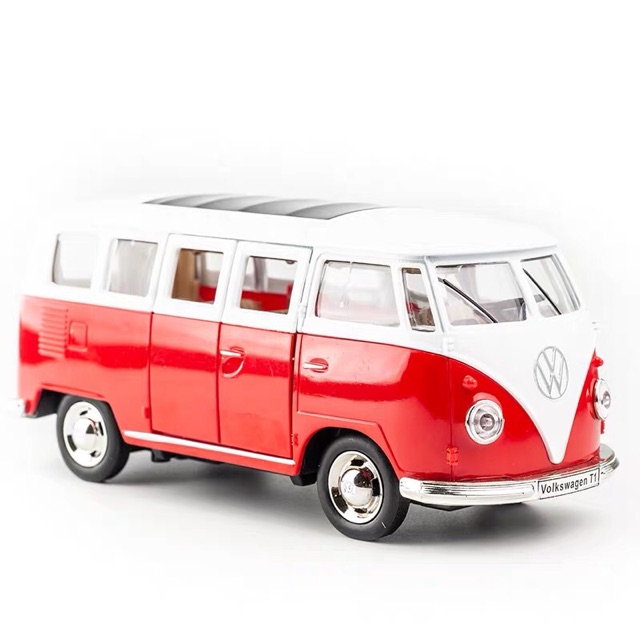 Ảnh thật ✨✨ Mô Hình Kim Loại 1:30 Xe Bus Cổ Điển Volkswagen T1 ✨✨ Dài 14.5cm - Ảnh thật cuối