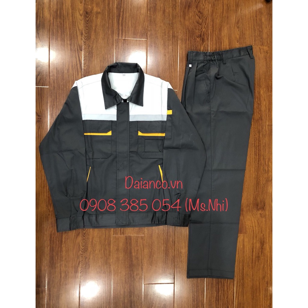Đồng Phục Bảo Hộ Lao Động Dành Cho Kỹ Sư Nhà Máy, Vải Siêu Thoáng Mát- Mã PR04
