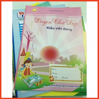VỞ LUYỆN CHỮ ĐẸP KIỂU VIẾT ĐỨNG (CÓ MẪU).