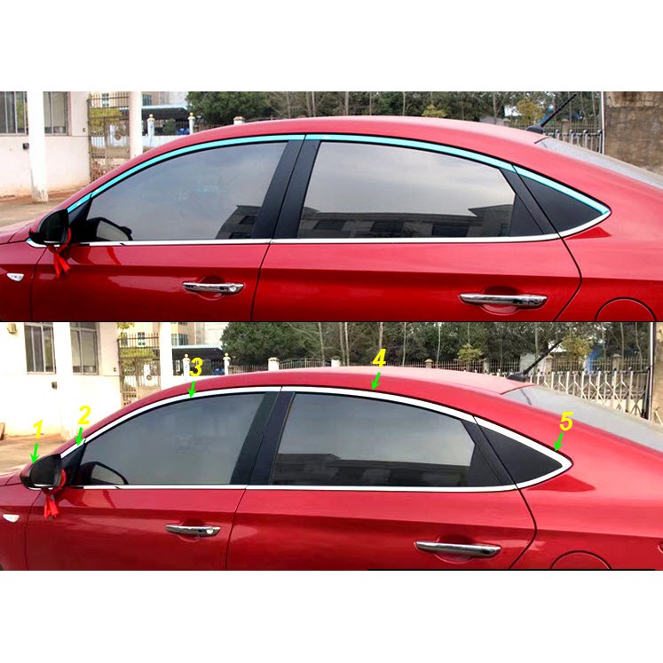 Nẹp cong kính, chân kính cho xe accent 2018 -2021 2022 2023 2024 đủ bộ trên dưới