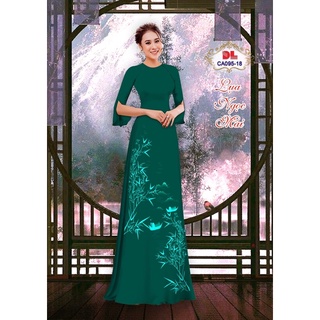 Vải áo dài phong cảnh