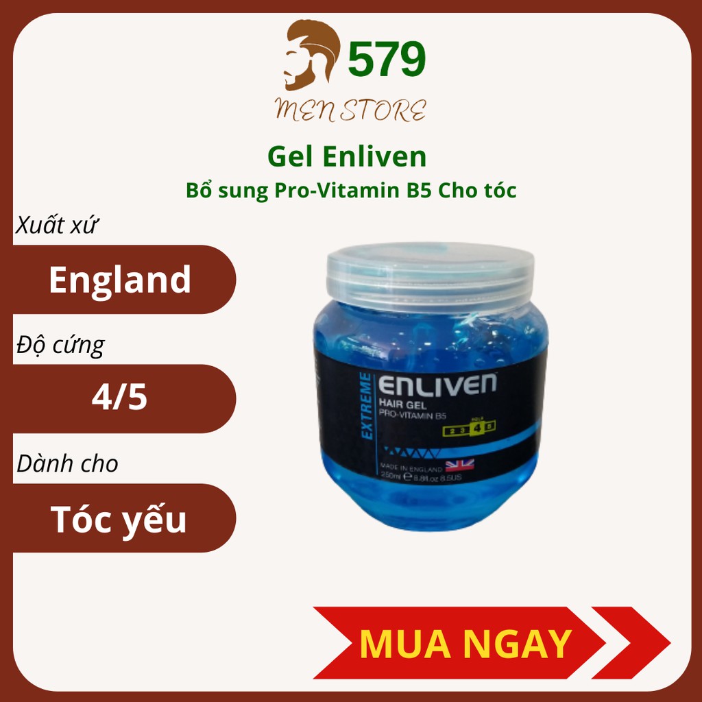 Sáp vuốt tóc nam nữ Enliven 250gram tạo kiểu tóc tốt hương thơm quyến rũ nhẹ nhàng từ Anh Quốc