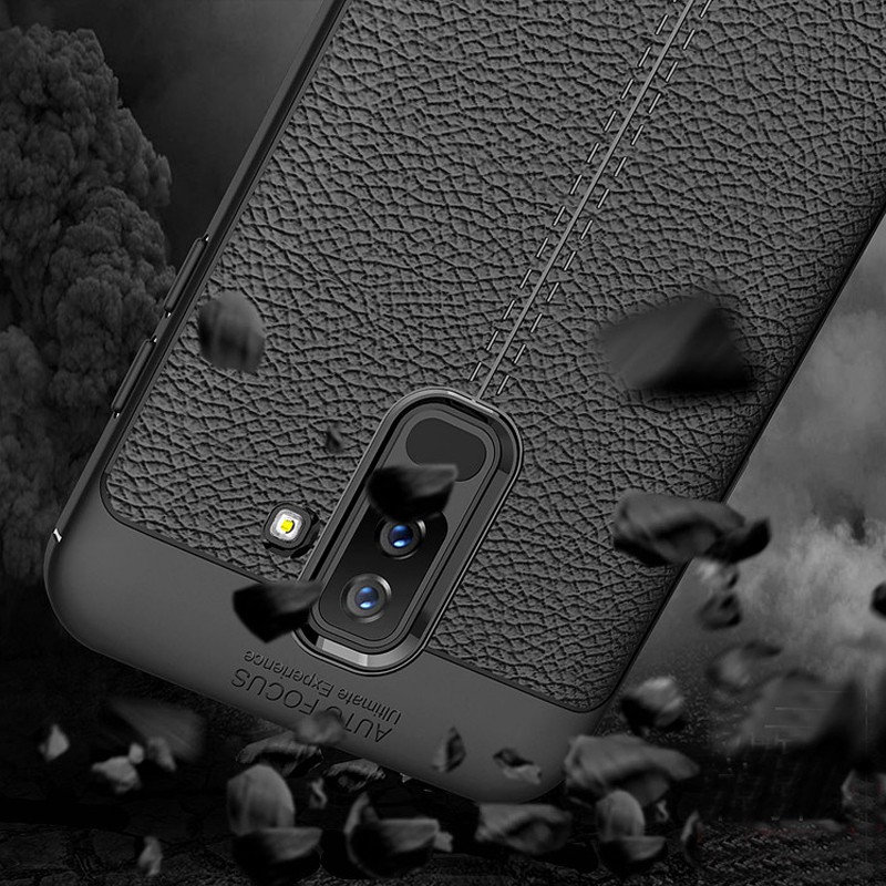 Ốp Lưng Auto Focus Vân Da Cho Samsung J8