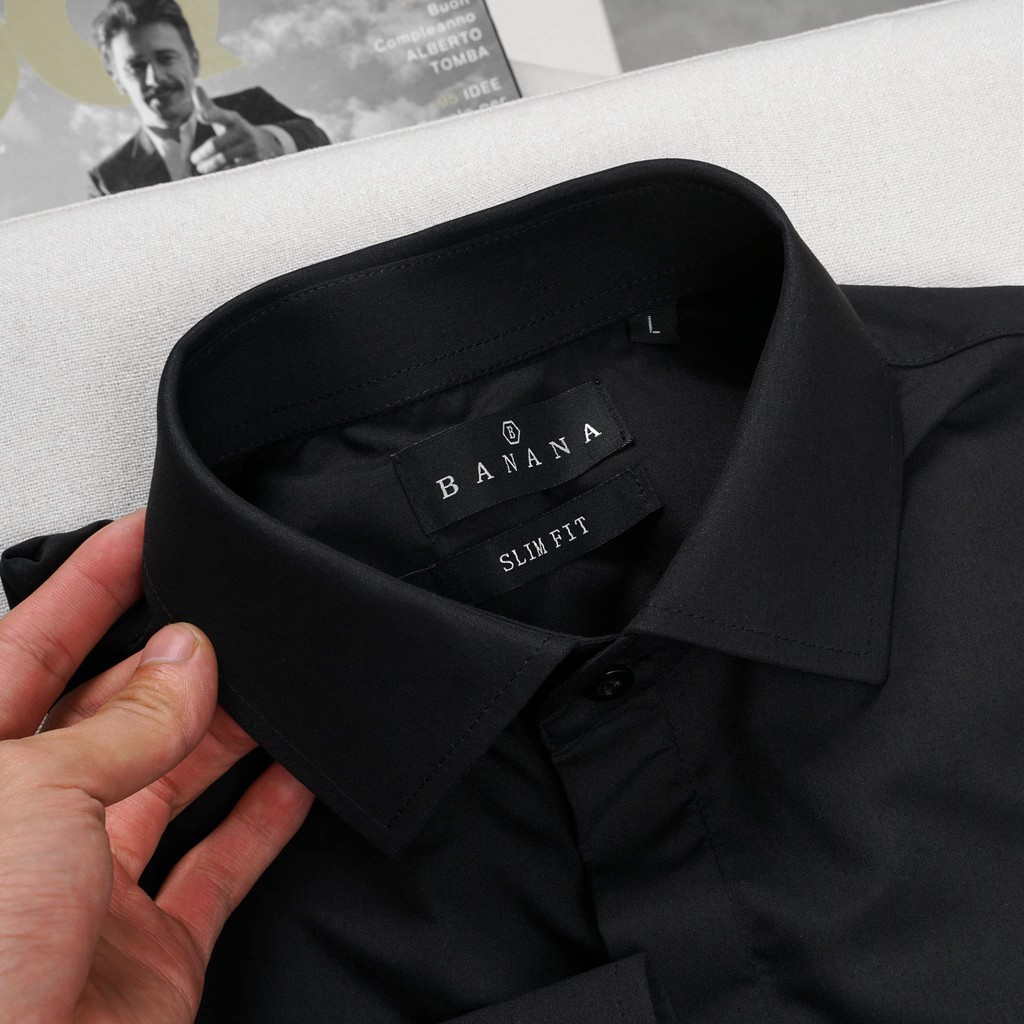 Áo Sơ Mi Nam Dài Tay BANANA HOMME Cổ Đức, Vải Lụa Cao Cấp 2021 | BigBuy360 - bigbuy360.vn