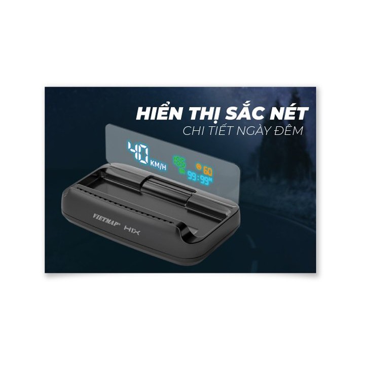 Màn hinh HUD Vietmap – H1x hiển thị thông tin OBD-II