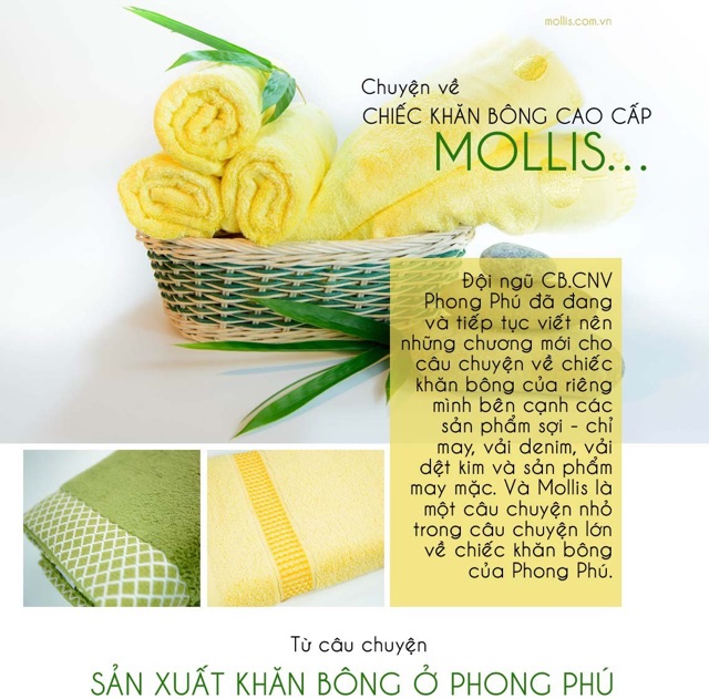 Khăn tắm Mollis cho bé