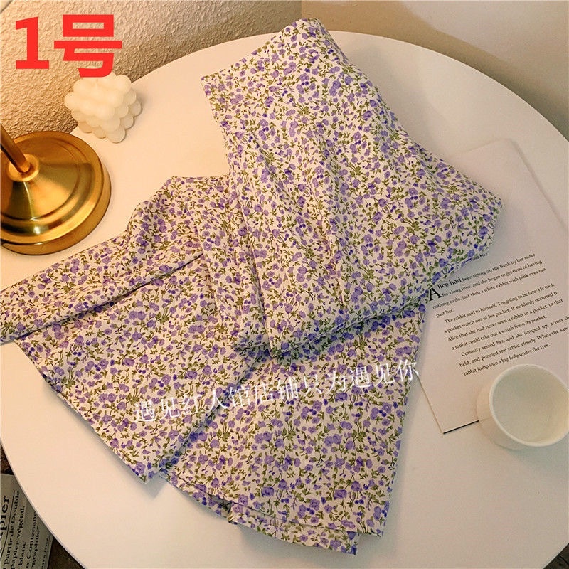 CHÂN VÁY MIDI HOA NHÍ CHIFFRON