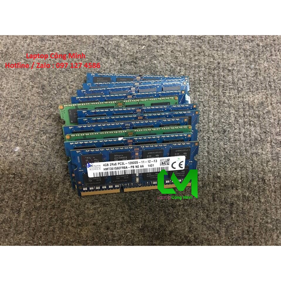 Ram Laptop 4Gb PC3L Bus 12800 , 1600 - Tháo Máy Chính Hãng, Bảo Hành 1 Năm