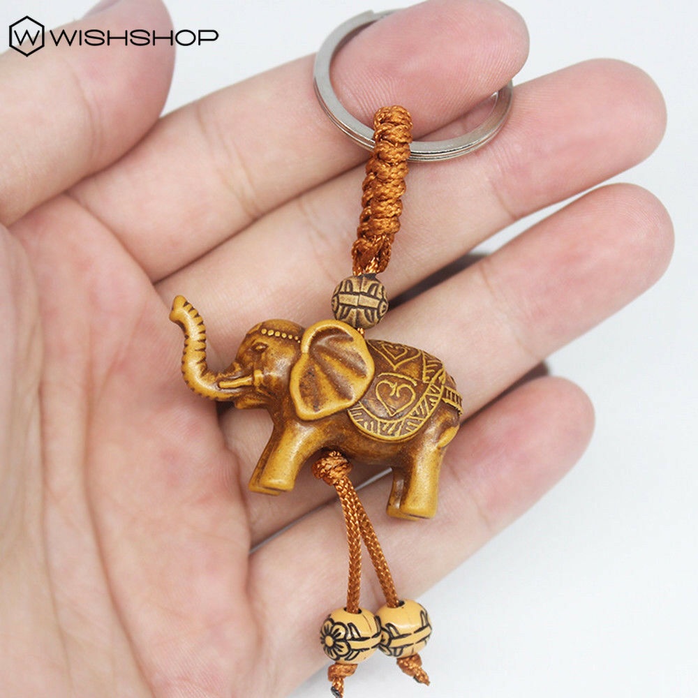 Móc Khóa Resin Hình Chú Voi Sáng Tạo Cho Nam / Nữ