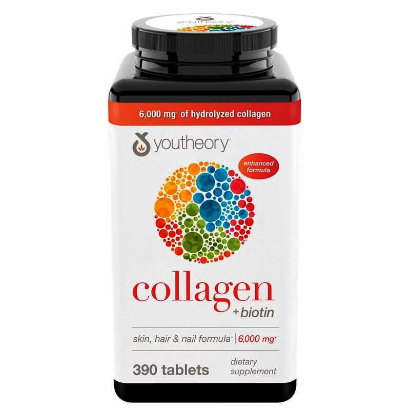 Viên Uống Bổ Sung Collagen Youtheory Collagen Plus Biotin Hộp 390 viên