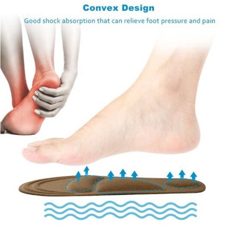 Miệng đệm lót giày 4d giúp chân thư giãn cao cấp