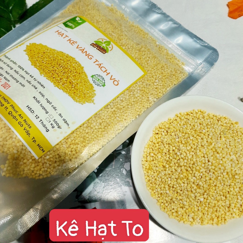 Hạt Kê Nếp Li Ti 500GR (Hạt kê đã Bóc Vỏ)-HẠT KÊ HỮU CƠ TỰ NHIÊN GIỐNG THUẦN