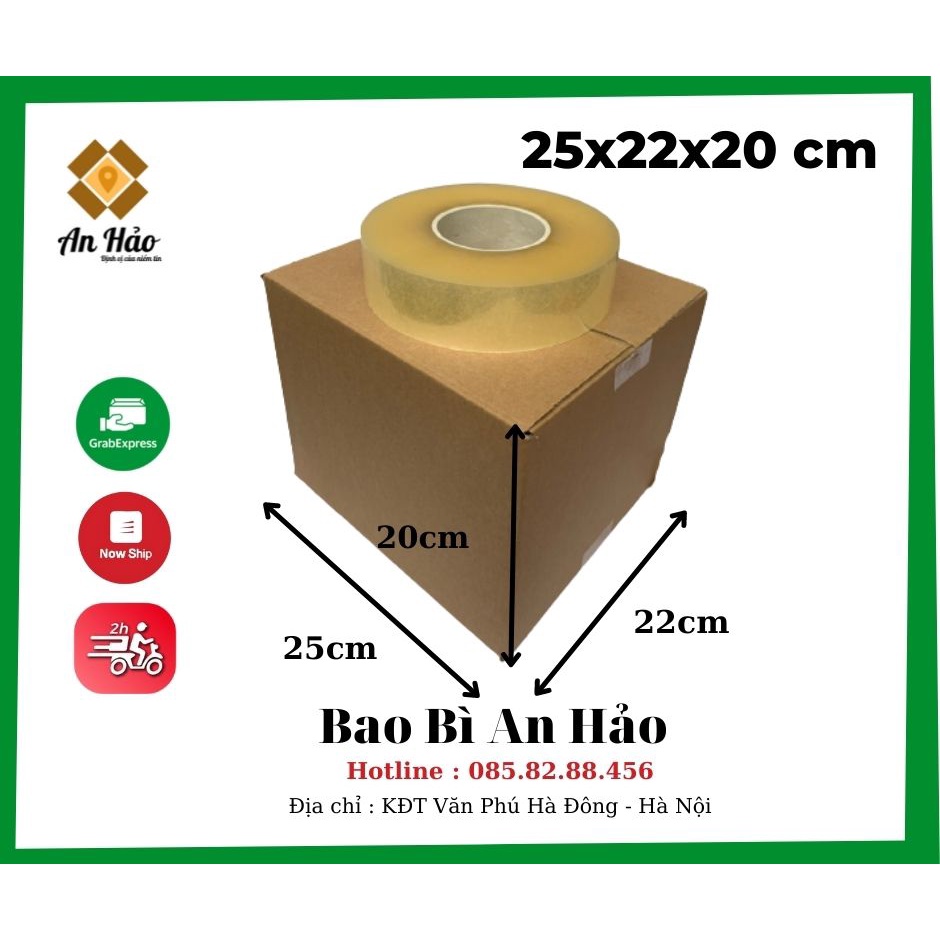 BỘ 20 HỘP 25X22X20 cm HỘP CARTON,THÙNG GIẤY AN HẢO 3 LỚP SIÊU CỨNG ĐÓNG GÓI HÀNG HÓA ĐA NĂNG