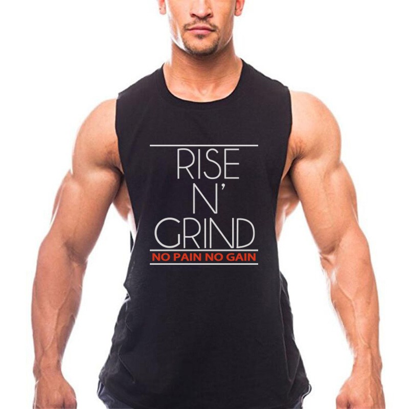 [ Mã 151FASHIONSALE1 giảm 10K đơn 50K ] Áo ba lỗ dạng tank top mặc tập gym cho nam chất liệu cotton