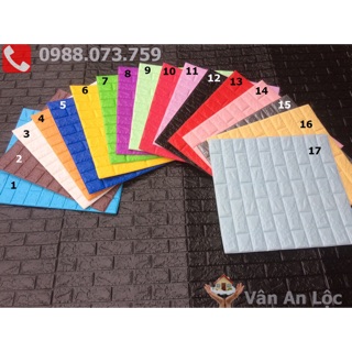 Combo 15 tấm xốp dán tường trang trí nhà cửa