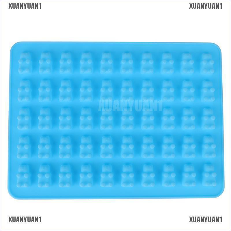 [XUANYUAN1] Khuôn Silicone Làm Sô Cô La 53 Ngăn Hình Gấu Gummy