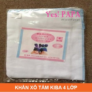 Khăn xô tắm Kiba siêu mềm 4 Lớp