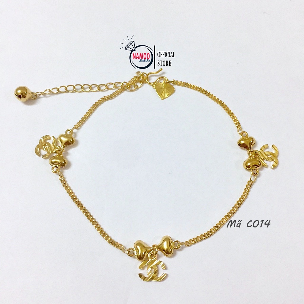 Lắc Chân Nữ Titan Bền Màu C014 Không Đen, Không Rỉ Namoo Jewelry