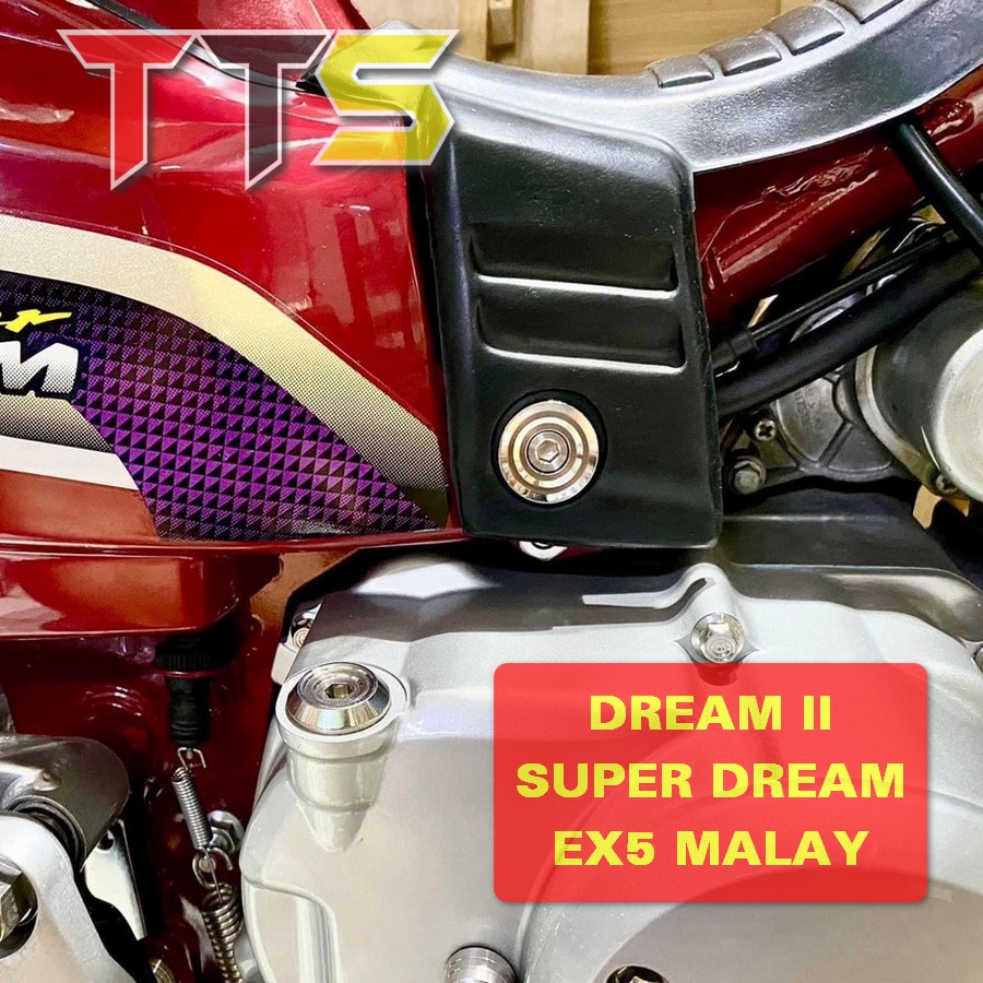 ( Cdi ) Bộ khâu kèm ốc inox salaya lắp cốp cdi, lưỡi trâu xe Dream, Super Dream, EX5