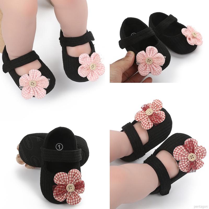 Giày đế mềm chống trượt xinh xắn dành cho bé gái tập đi