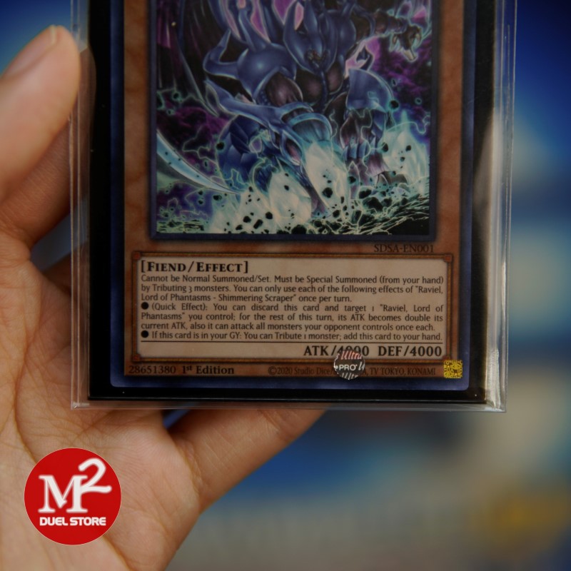 Lá bài Yugioh SDSA-EN001 RAVIEL, LORD OF PHANTASMS - SHIMMERING SCRAPER  - Ultra Rare - Đóng gói theo tiêu c