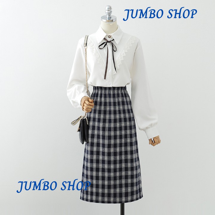 Chân Váy Dài Midi Lưng Cao Hoạ Tiết Kẻ Caro Thời Trang Nữ Trẻ Trung Phong Cách Hàn Quốc - JUMBO | BigBuy360 - bigbuy360.vn