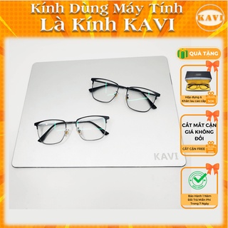 Kính chống ánh sáng xanh đổi màu gọng Titan Hàn Quốc Kavi A9