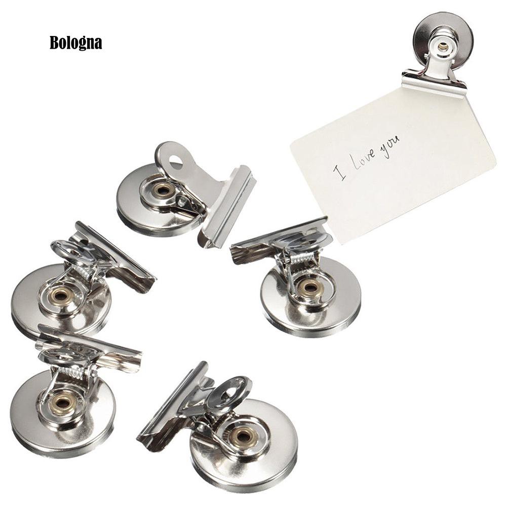 ❀ 5 Giá Đỡ Ghi Chú Gắn Tủ Lạnh Bằng Thép Không Gỉ