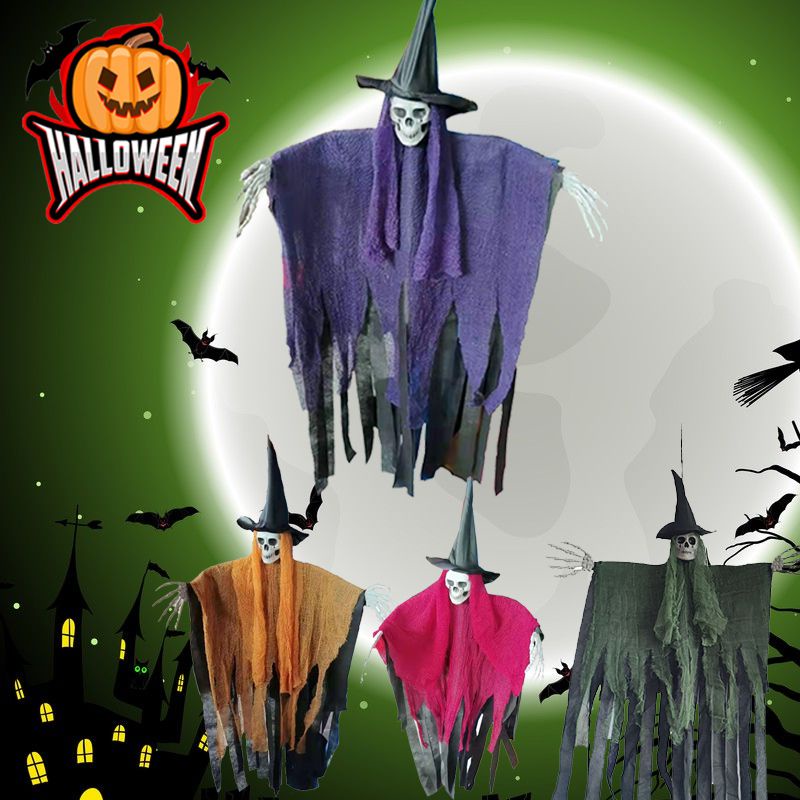 Halloween new Hanging Horror Witch Decoration Haunted House Outdoor Pendant Props