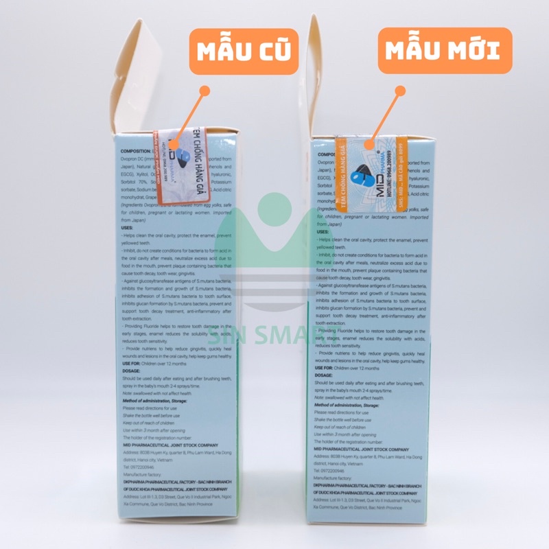 Combo 10 lọ xịt chống sâu răng MIDKID chính hãng giá sỉ siêu rẻ