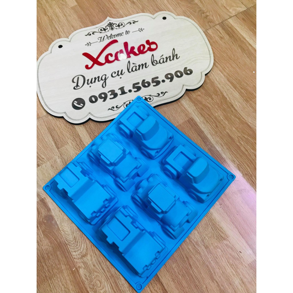 Khuôn Xe Hơi Ô Tô Vĩ 6C 7.4*4.8*3 Cm - KHUÔN SILICON