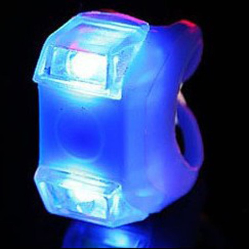 Đèn LED silicon gắn trước xe đạp