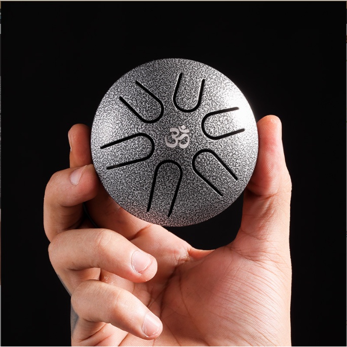 Trống sắt tank drum Hluru HS001 hòa âm phối khí với đàn kalimba siêu đáng iu âm vang trong trẻo tặng phụ kiện