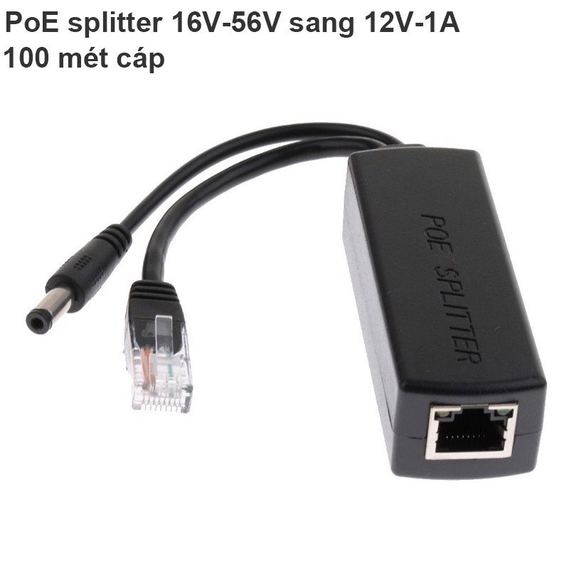 Video Balun POE biến camera IP thường thành camera IP Poe