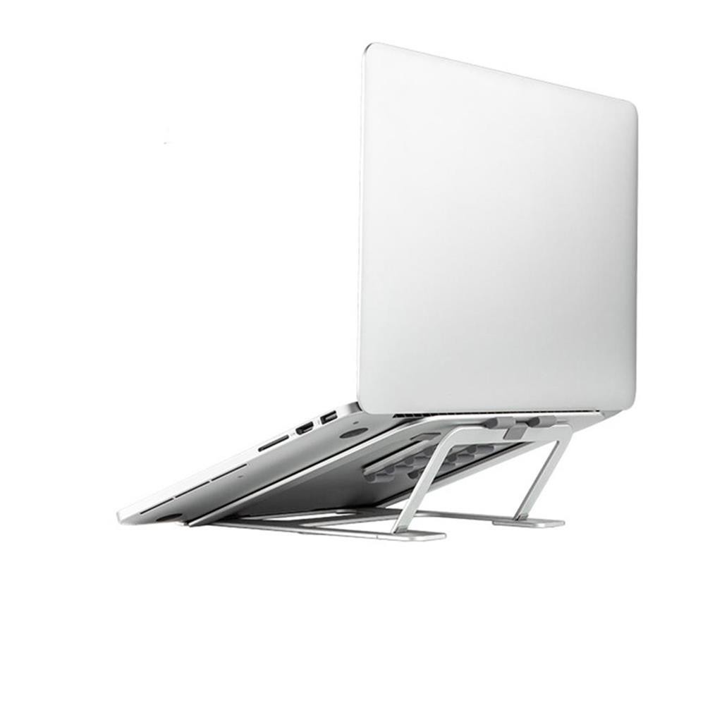 Giá đỡ laptop nhôm tản nhiệt, Giá nâng laptop có 6 nấc điều chỉnh làm bằng hợp kim nhôm cao cấp -dc3938